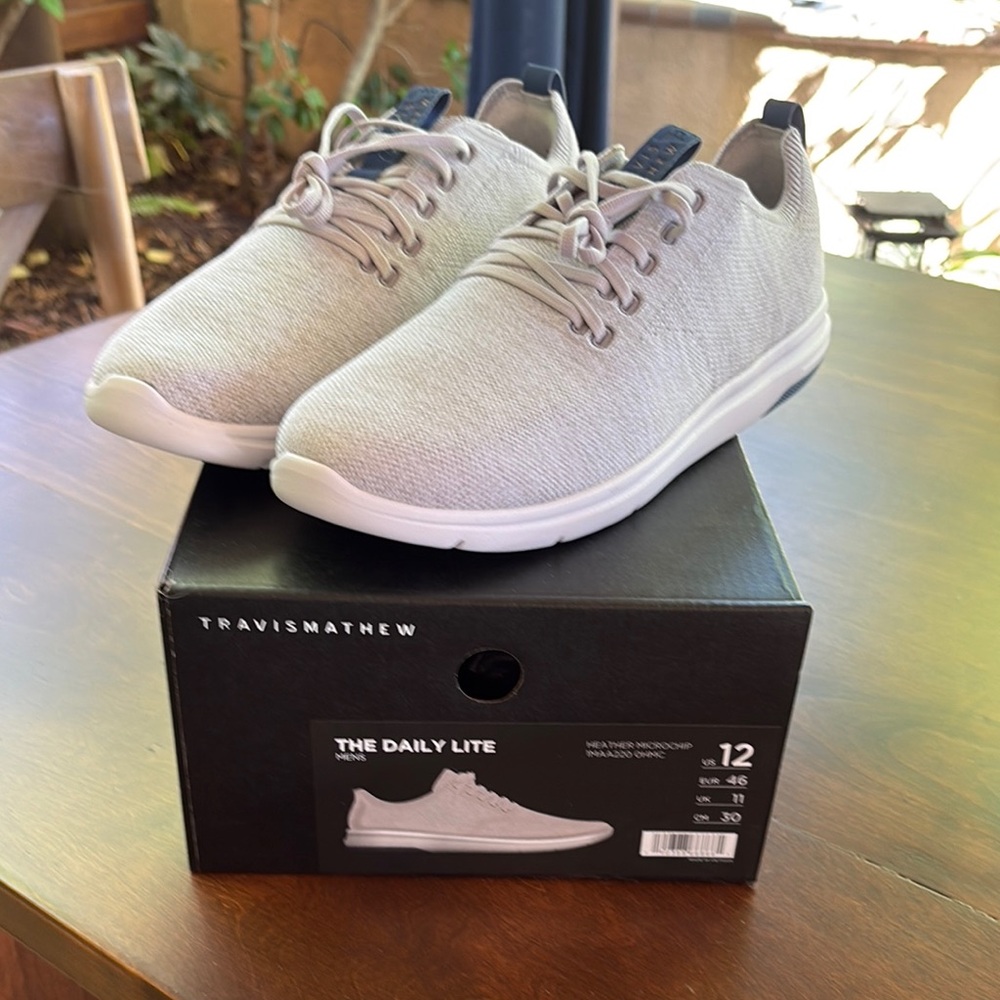 Travis Mathew Men's The Daily Lite Gray Sneakers